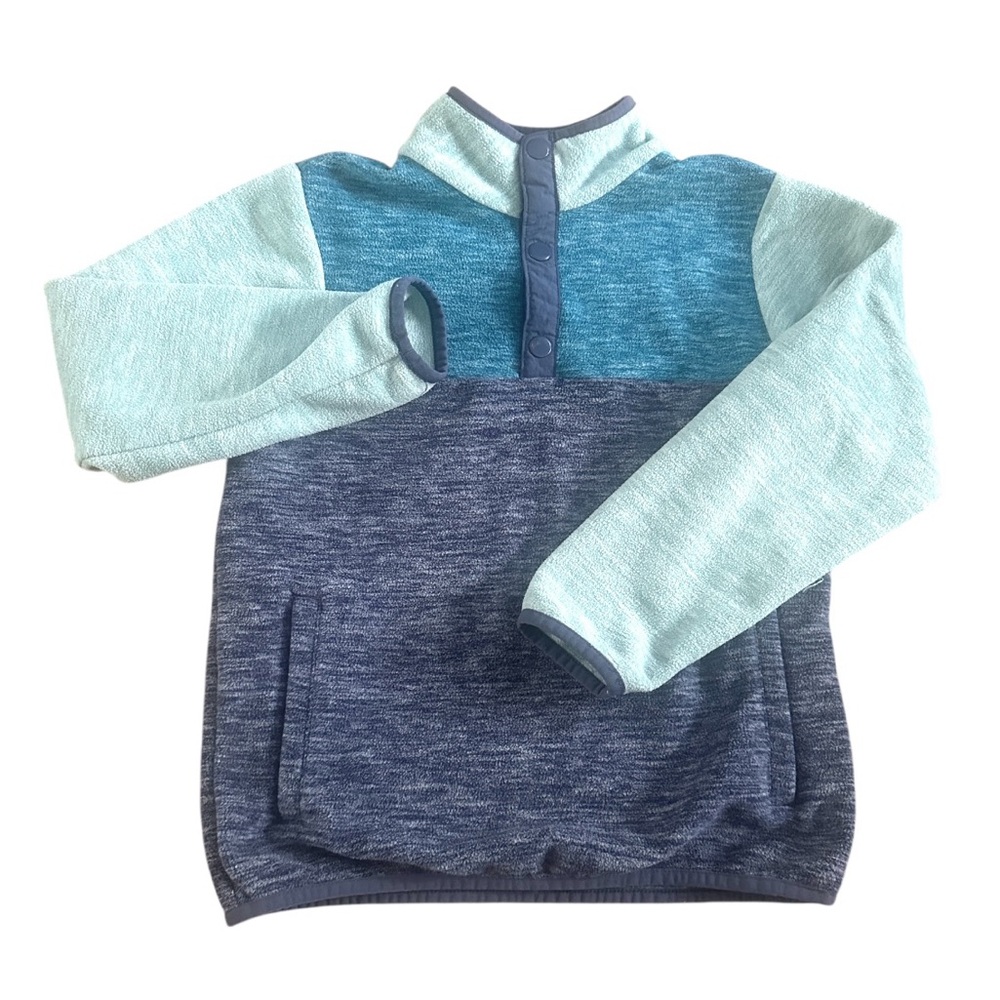 Hanna Andersson Heathered Polar‎ Fleece Pullover Youth Girl 130 cm US size 8